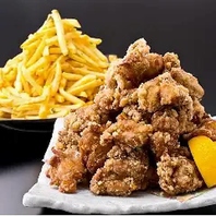 コースに＋300円でポテトと若鶏ザンギ食べ放題！