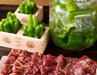 【新感覚】たれ焼肉×冷やし生ピーマンの黄金コンビ◎