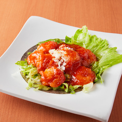 こだわりソースのエビチリ