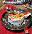料理メニュー写真 12月25日までの苺クリームリコッタパンケーキ