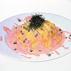 めんたいこクリームソースオムライス