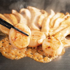 生ホタテとエリンギのバター焼き