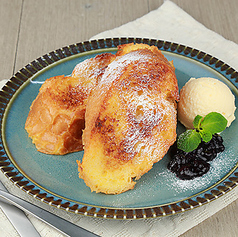 やわふわフレンチトースト~マスカルポーネホイップ&クリームチーズアイス添え~