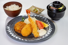 ミックスフライ定食