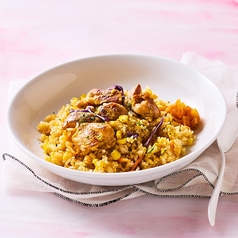 炭焼きチキンのガーリックバターピラフ