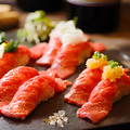 料理メニュー写真 肉寿司の盛り合わせ