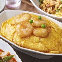 海老が主役の天津飯