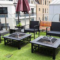 ペットと一緒に楽しむ、開放的な【屋上BBQスペース◎】