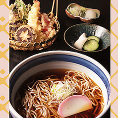 海老天かけ蕎麦