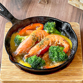 料理メニュー写真 ソフトシェル海老と彩り野菜