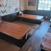 大型宴会が可能な掘りごたつ式のお座敷完備