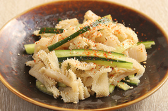 白センマイの胡麻和え