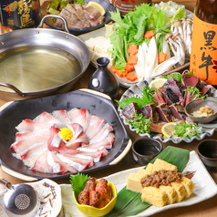 新年会に寒ブリのぶりしゃぶ鍋！新年会には鍋なし・鍋あり選べるコースがおすすめです！の写真