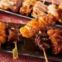 当店自慢の「炭火焼き鳥」