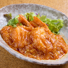 大エビのチリソース(2尾)