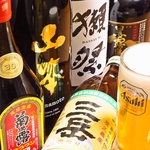 焼鳥・おつまみによく合うお酒も目白押し！焼酎・日本酒のラインナップも豊富にご用意しております。