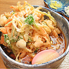 小柱のかき揚げかけ蕎麦