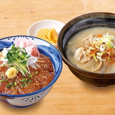 [コク旨]びんなが鮪胡麻ダレ丼と豚汁セット