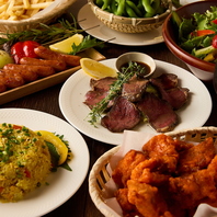 3カ国の料理が1度で楽しめる♪メニューが豊富♪