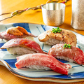 料理メニュー写真 肉寿司盛り合わせ（5貫）