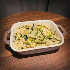 バジルとシュリンプ＆ズッキーニのパスタコルタ