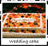 3500円の2次会プランはウェディングケーキ付きです！新郎新婦によるケーキカットなど思い出に残るシーンを演出するお手伝い致します！