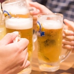 飲み放題の種類も豊富！プラス料金でコースに飲み放題をつけられます！ソフトドリンク飲み放題も◎