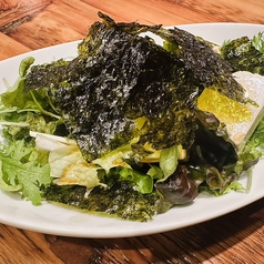 韓国のりと豆腐のピリ辛サラダ