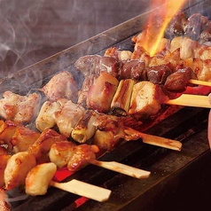 鶏もも串/鶏皮串/鶏ハツ串/豚タン串/ぼんじり串