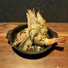 特大エビのガーリックシュリンプ　2尾/特大エビのしそバター　2尾/