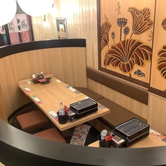 樽をモチーフにした少し風変わりなお席。