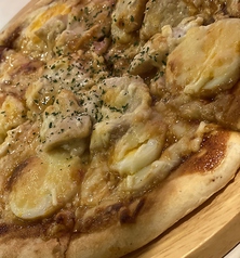 BBQチキンエッグピザ