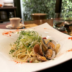 アサリと九条ねぎのペペロンチーノ