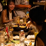 季節の移ろいを楽しむ井の頭テラス席♪お昼BBQも大人気