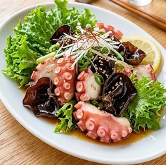 たこときくらげの山椒和え