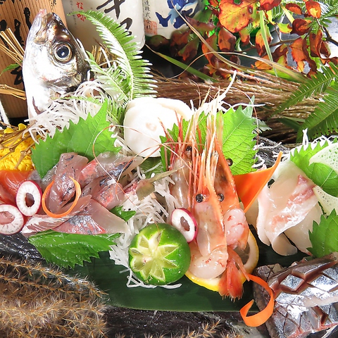 全国の漁場や松山市内等地元から届けられる鮮魚をご堪能！！個室宴会最大2～60名迄★