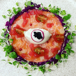 冷製オードブルはフレッシュキャビアと共に