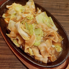 豚バラキャベツピリ辛炒め