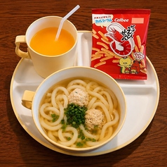 お子様セット(鶏出汁つくねうどん)
