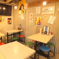 大阪下町のような雰囲気の店内。2次会や3次会の利用も人気です！