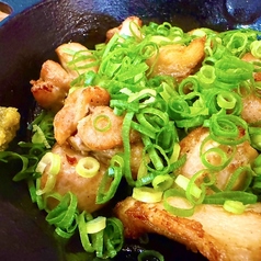 若鳥のネギ塩焼き　柚子胡椒