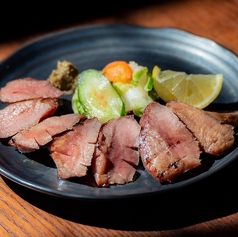 大トロ牛タンの炭火焼