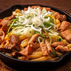 もつ焼きうどん