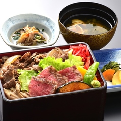 米沢牛赤身ステーキ・牛重御膳
