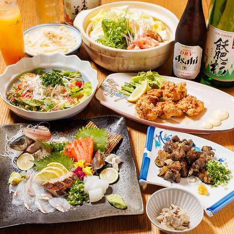 福岡朝倉の古処鶏を使った絶品鶏料理と店主が厳選した旬の鮮魚を愉しむ♪