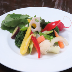 岩手県軽米町と多賀城市産の有機野菜のバーニャカウダ ハーフ