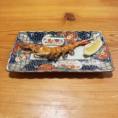 有頭海老の炭火焼き串（一本）