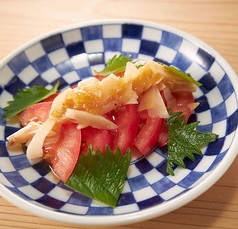 ガリトマト ~オーガニックジンジャーソースがけ~