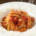 料理メニュー写真&nbsp;ベーコンとパルミジャーノチーズのトマトスパゲッティ