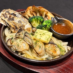 牡蠣の鉄板ステーキ